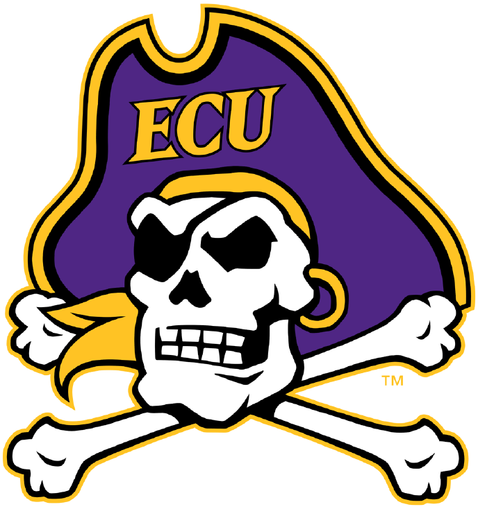 East Carolina Pirates logos iron-ons